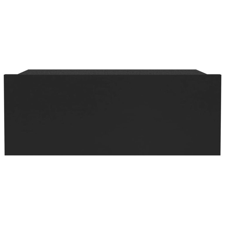 Noptiere suspendate, 2 buc., negru, 40x30x15 cm, lemn prelucrat