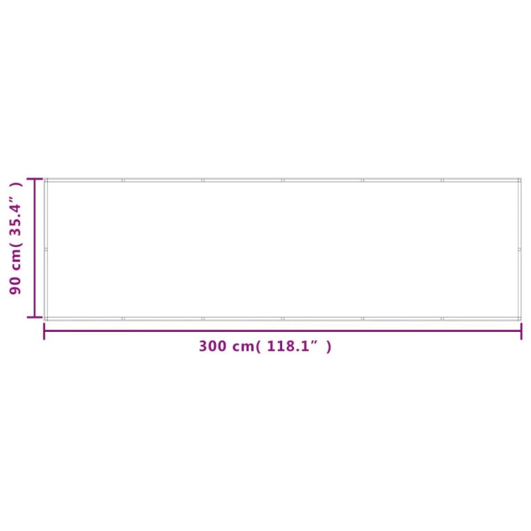 Paravan de balcon, nisipiu, 90x300 cm, 100% poliester oxford