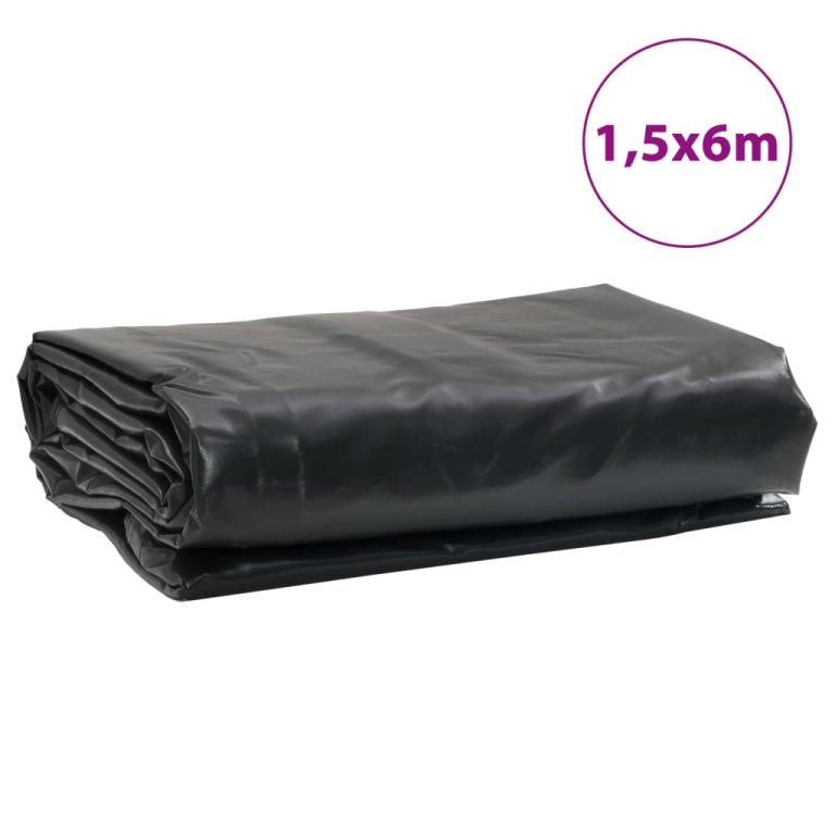 Prelată, antracit, 1,5x6 m, 650 g/m²