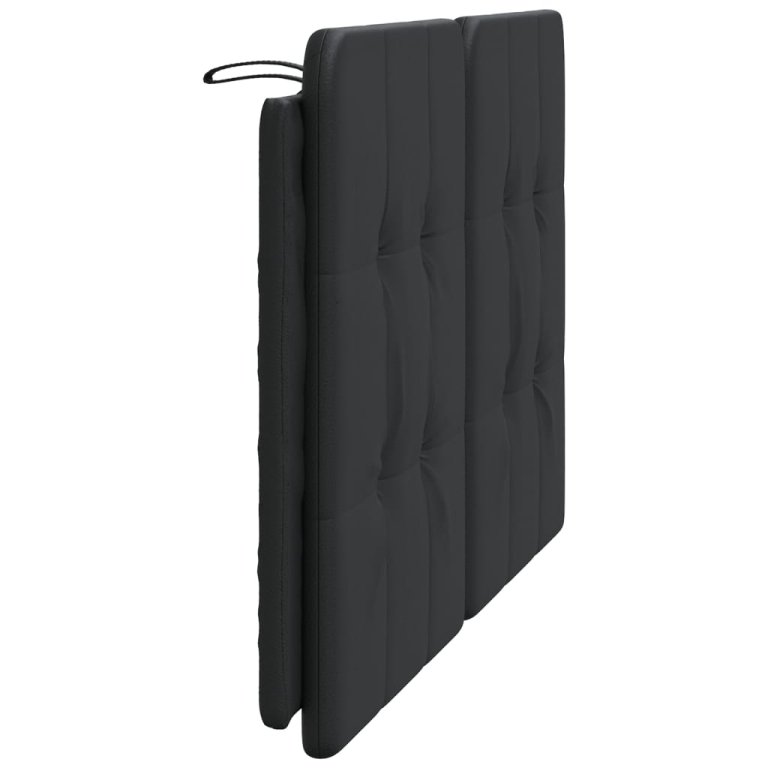 Pernă pentru tăblie pat, negru, 140 cm, piele artificială