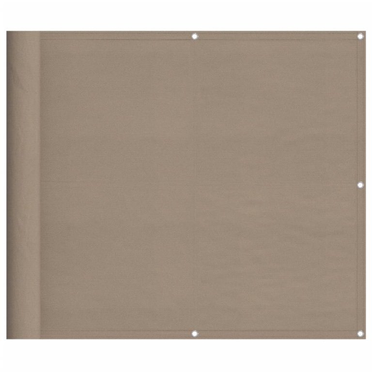 Paravan de balcon, gri taupe, 90x800 cm, 100% poliester oxford