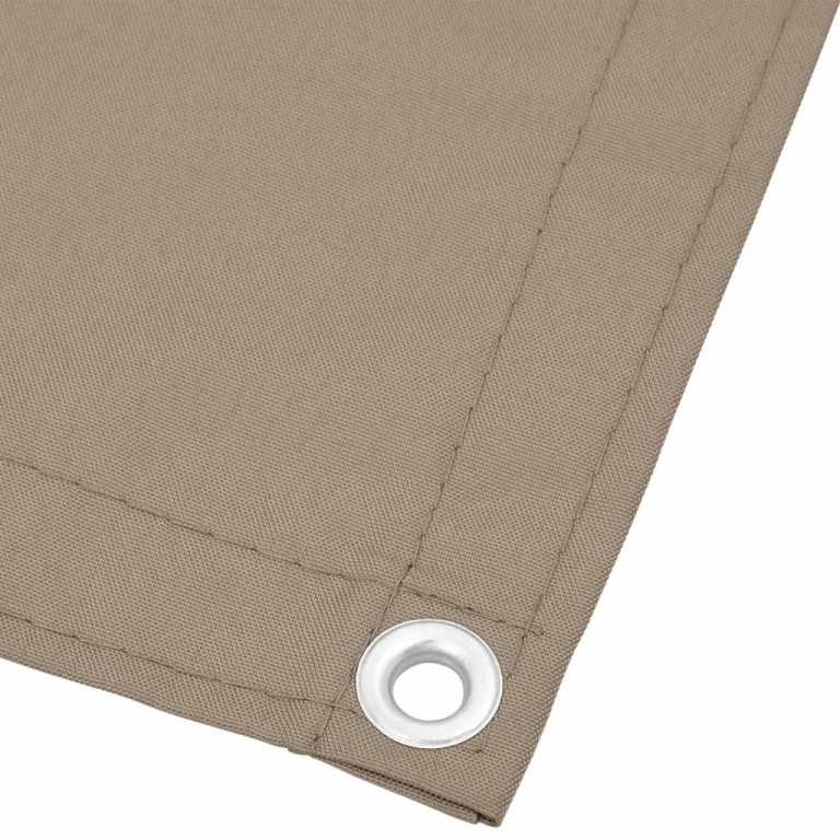 Paravan de balcon, gri taupe, 90x800 cm, 100% poliester oxford