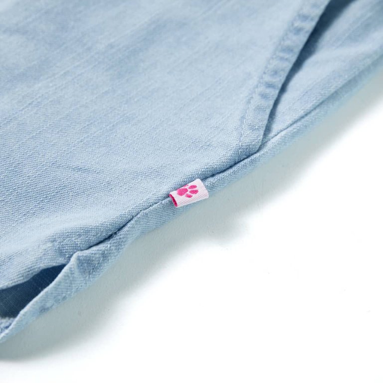 Pantaloni scurți pentru copii, albastru denim pal, 104