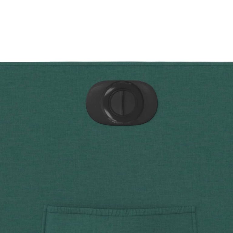 Fotoliu rabatabil electric, verde închis, material textil