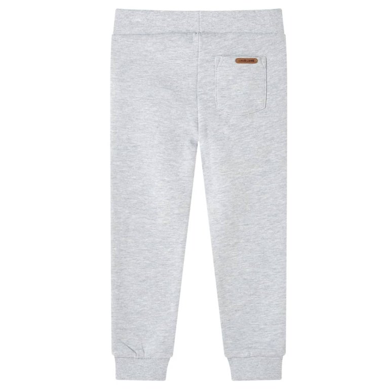 Pantaloni de trening pentru copii, gri melanj, 92