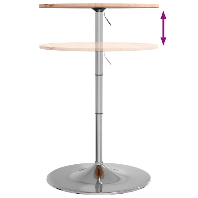 Masă de bar Ø60x89,5 cm din lemn masiv de fag