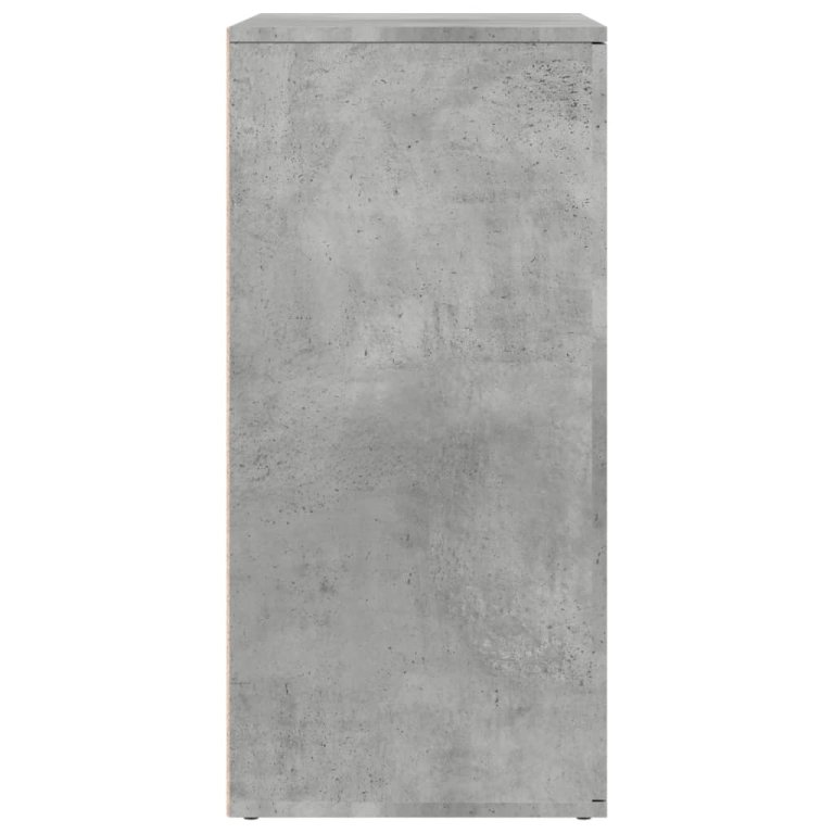 Dulapuri, 2 buc., gri beton, 79x38x80 cm, lemn prelucrat