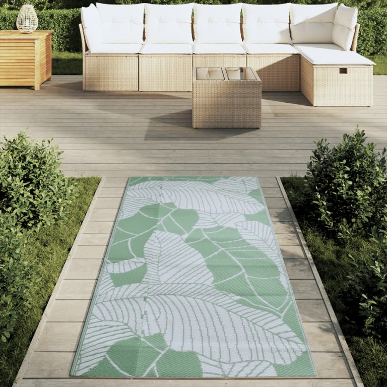 Covor de exterior, verde, 80x150 cm, PP