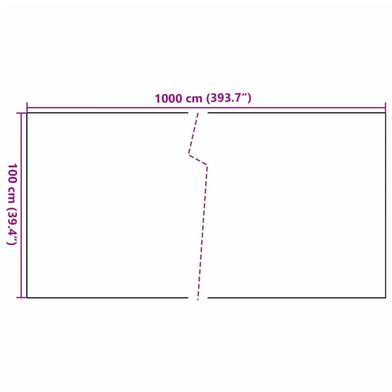 Paravan Balcon Maro Deschis 1000x100 cm Poly Rattan