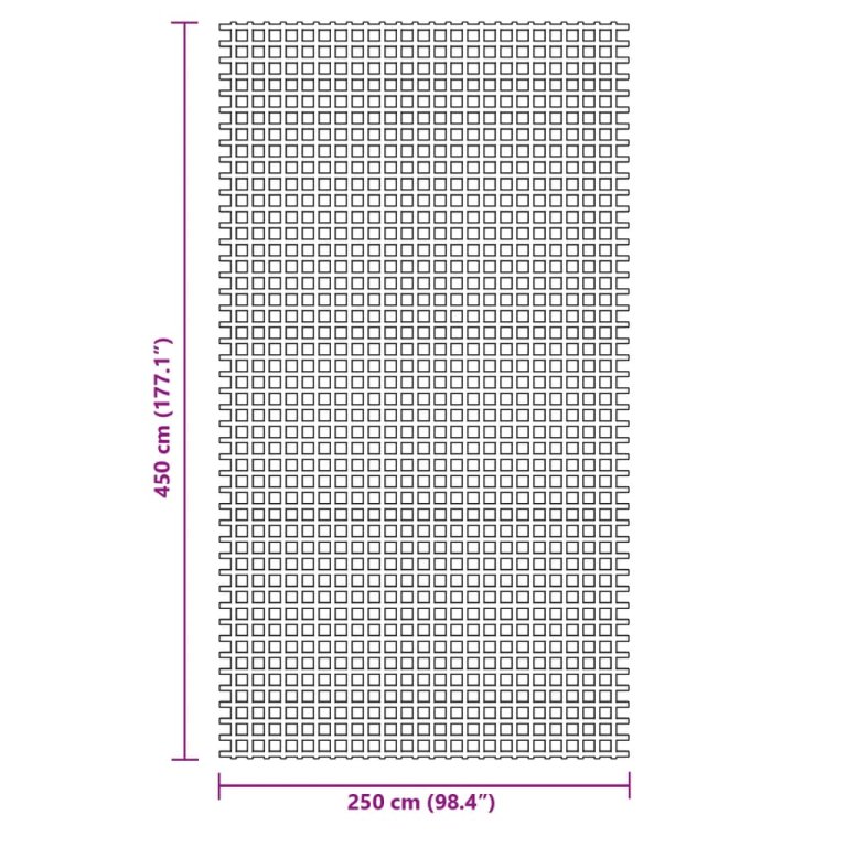 Covoraș de camping, antracit, 4,5x2,5 m