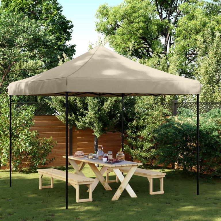 Cort de petrecere pliabil Pop-Up, taupe, 292x292x315 cm