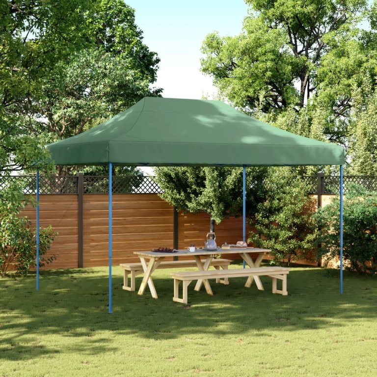 Cort de petrecere pliabil Pop-Up, verde, 410x279x315 cm