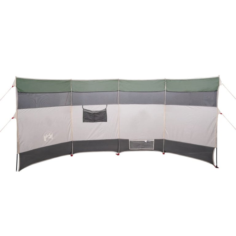 Paravan de camping, verde, 366x152x152 cm, impermeabil