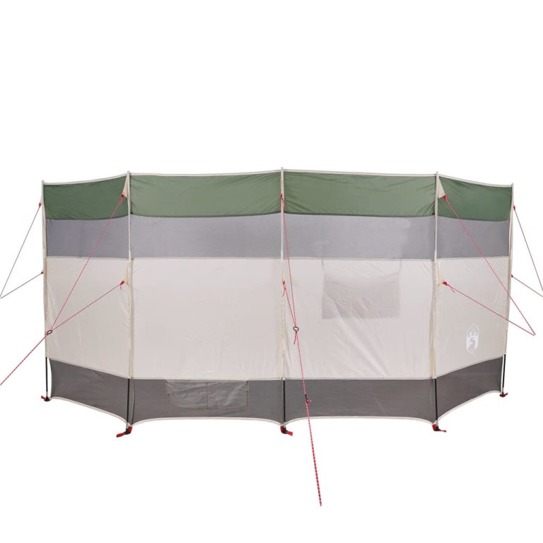 Paravan de camping, verde, 366x152x152 cm, impermeabil