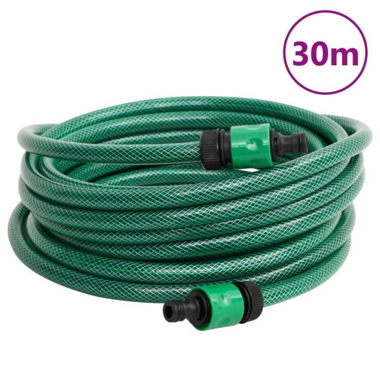 Tambur pentru furtun autonom, verde, cu furtun PVC de 30 m