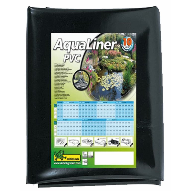 Ubbink Căptușeală iaz AquaLiner, negru, 6 x 5 m, PVC