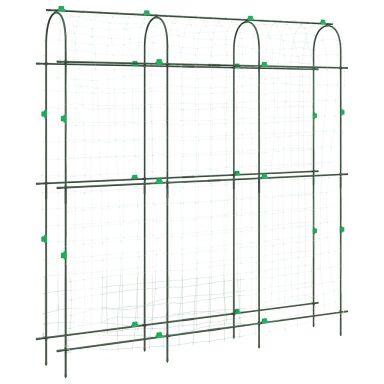 Spalier grădină plante cățărătoare cadru U 181x31x182,5 cm oțel