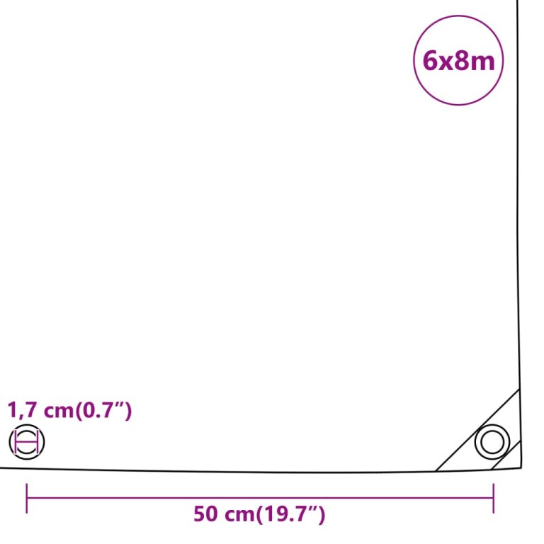 Prelată, 6x8 m, 650 g/m²