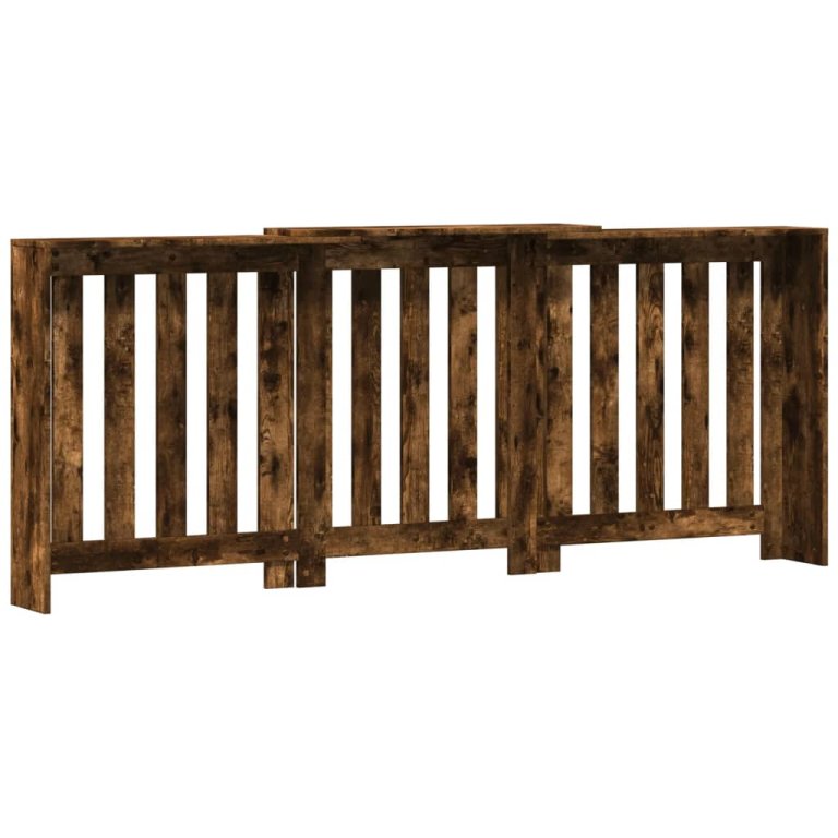 Mască pentru calorifer stejar fumuriu 205x21,5x83,5 cm lemn