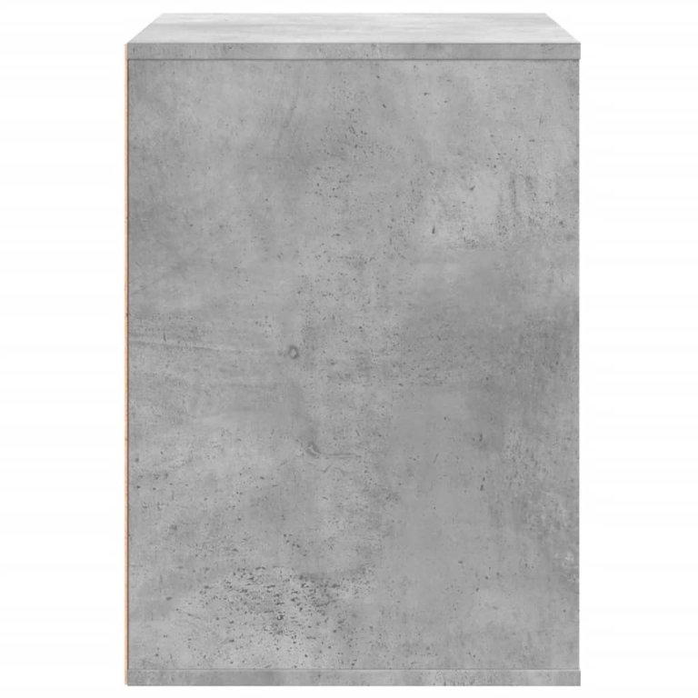 Dulap colț cu sertare gri beton 80x41x58 cm lemn prelucrat