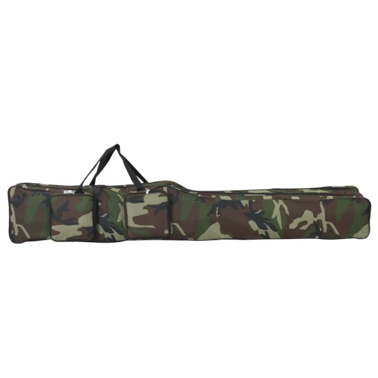 Geantă pentru undiță, verde camuflaj, 150 cm, țesătură oxford