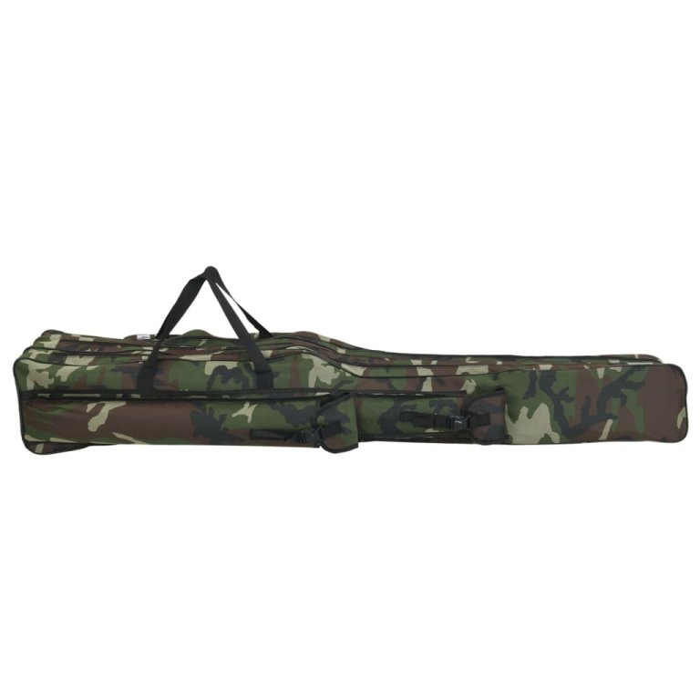 Geantă pentru undiță, verde camuflaj, 150 cm, țesătură oxford