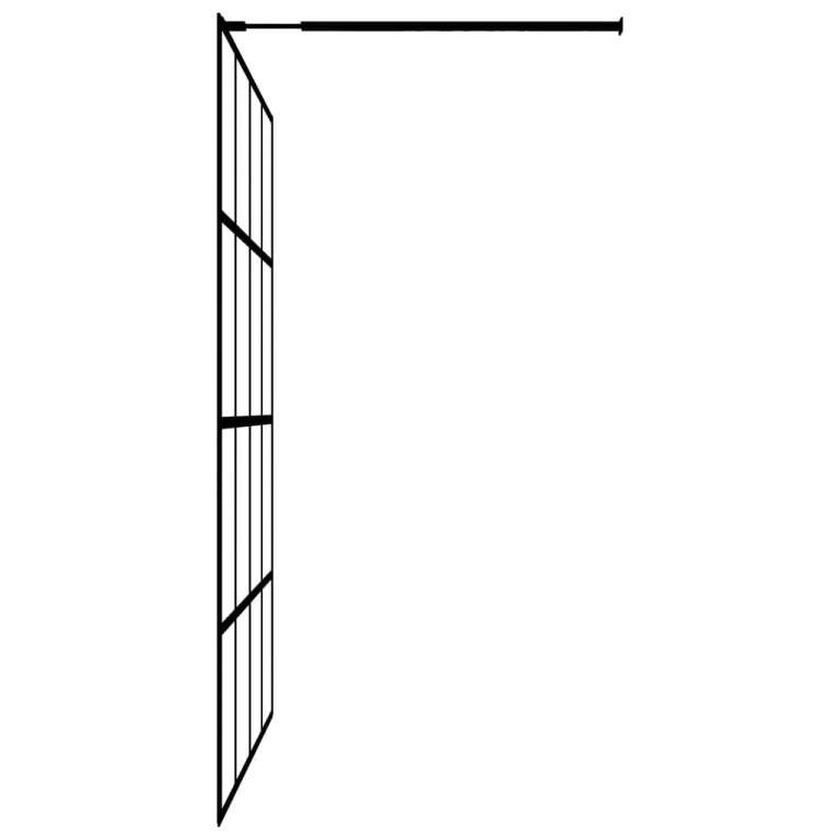 Paravan duș walk-in, 140x195 cm, sticlă securizată transparentă