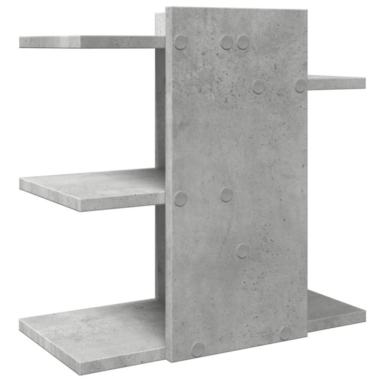 Organizator birou, gri beton, 42x21,5x42 cm lemn prelucrat