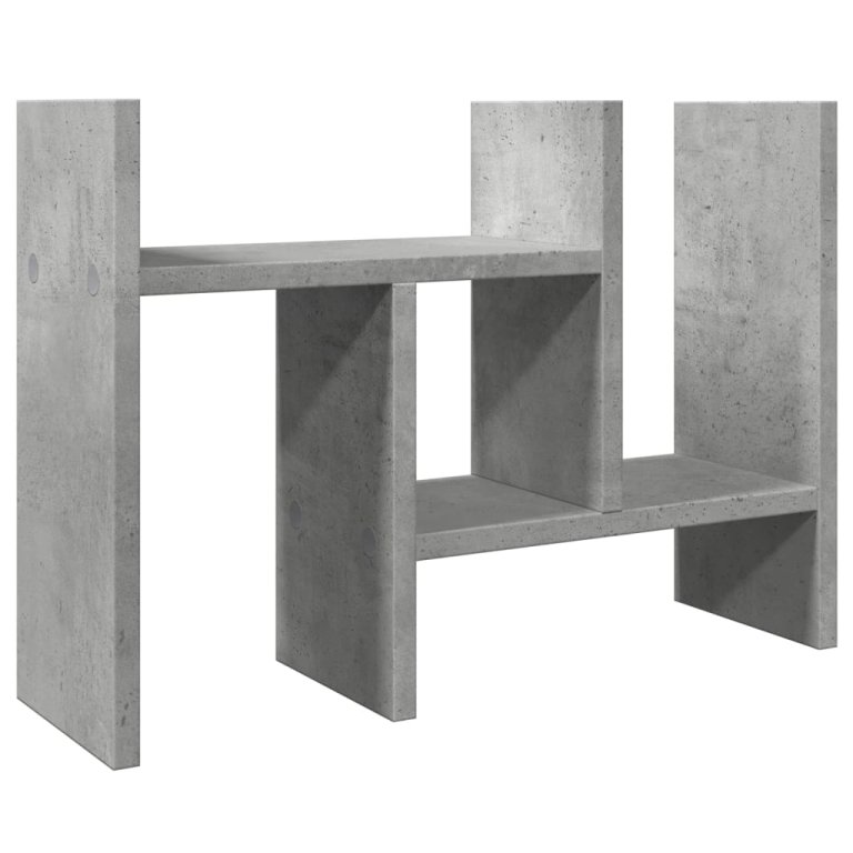 Organizator birou, gri beton, 34,5x15,5x35,5 cm lemn prelucrat