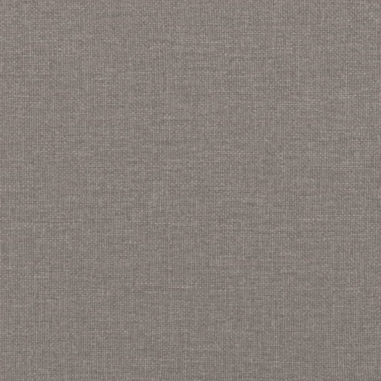 Șezlong cu perne, gri taupe, material textil