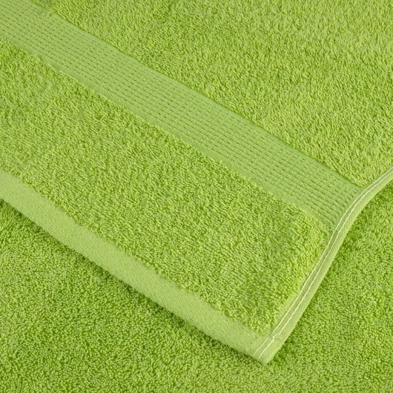 Set de prosoape premium SOLUND, 8 piese, verde măr, 600 g/m²