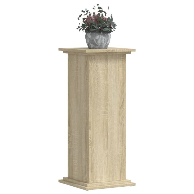 Suport de plante, stejar sonoma, 33x33x80 cm, lemn prelucrat