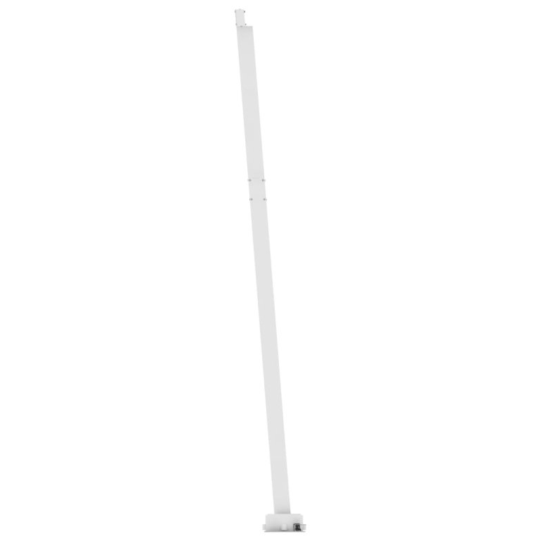 Copertină retractabilă manual cu LED portocaliu&maro 500x300 cm