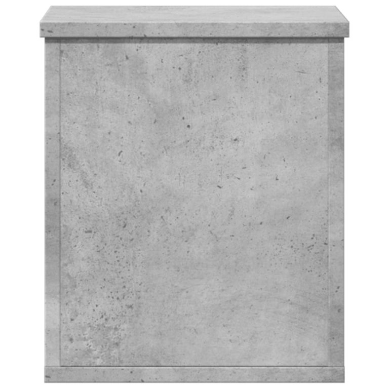 Cutie de depozitare, gri beton, 30x35x35 cm, lemn prelucrat