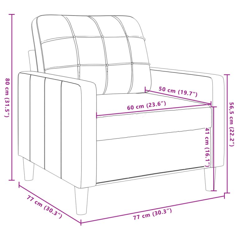 Set de canapele cu perne decorative, 3 piese, crem, textil