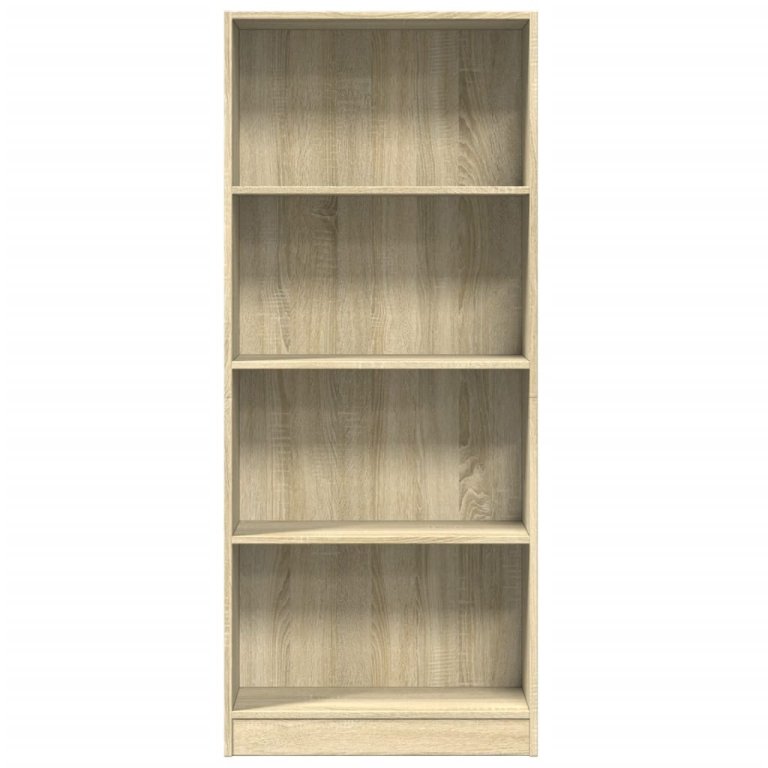 Bibliotecă, stejar sonoma, 60x24x143 cm, lemn prelucrat