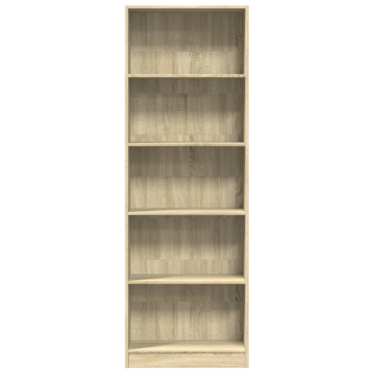 Bibliotecă, stejar sonoma, 60x24x176 cm, lemn prelucrat