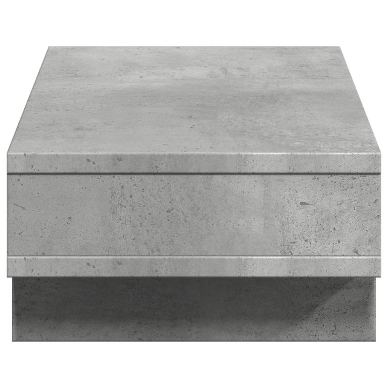 Suport de monitor, gri beton, 50x27x15 cm, lemn prelucrat