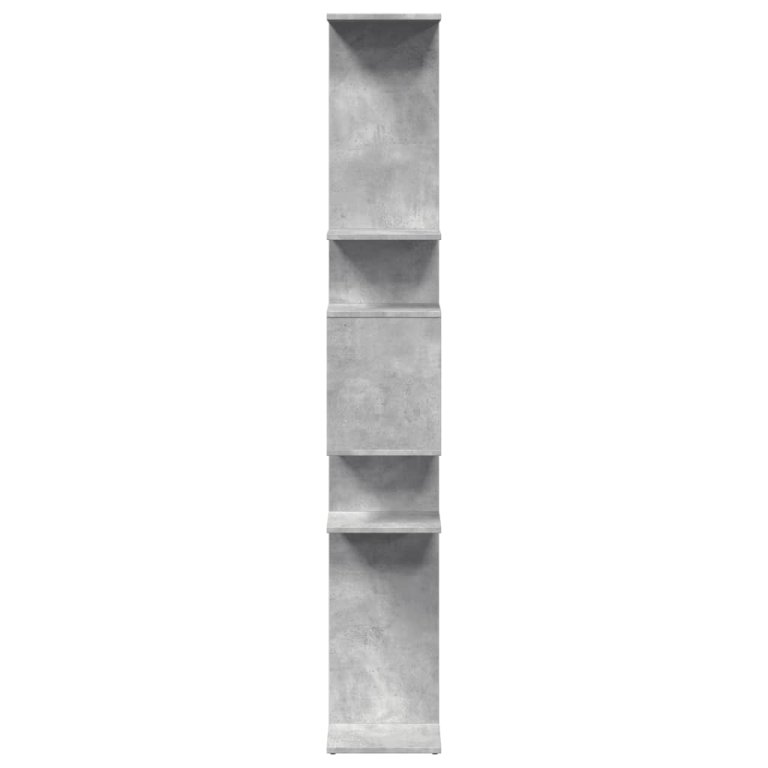 Bibliotecă, gri beton, 92x29x188 cm, lemn prelucrat