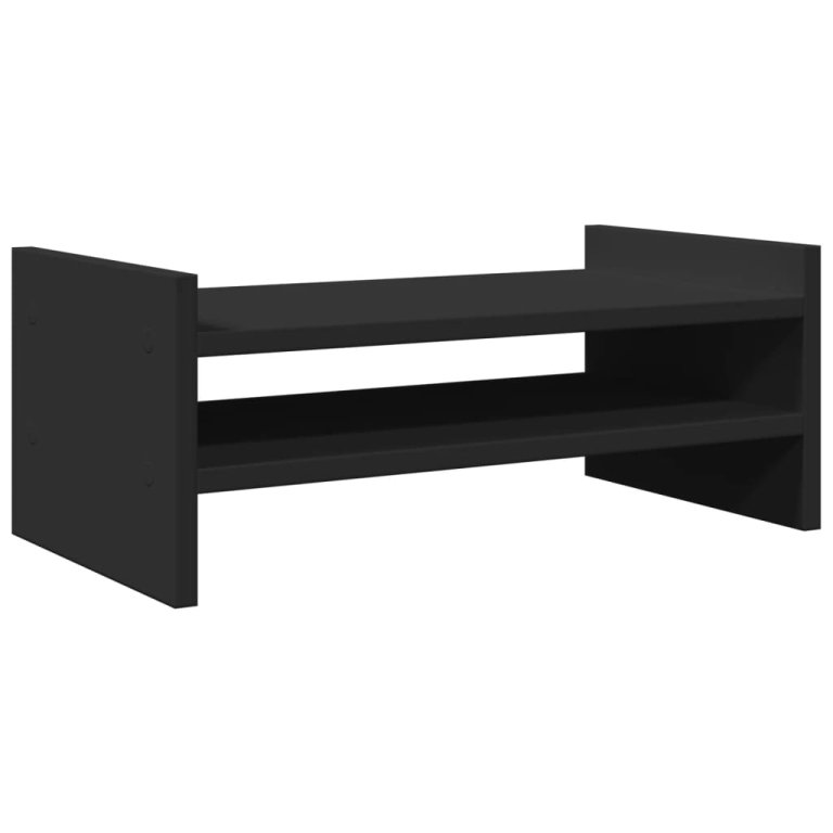 Suport de monitor, negru, 50x27x20 cm, lemn prelucrat