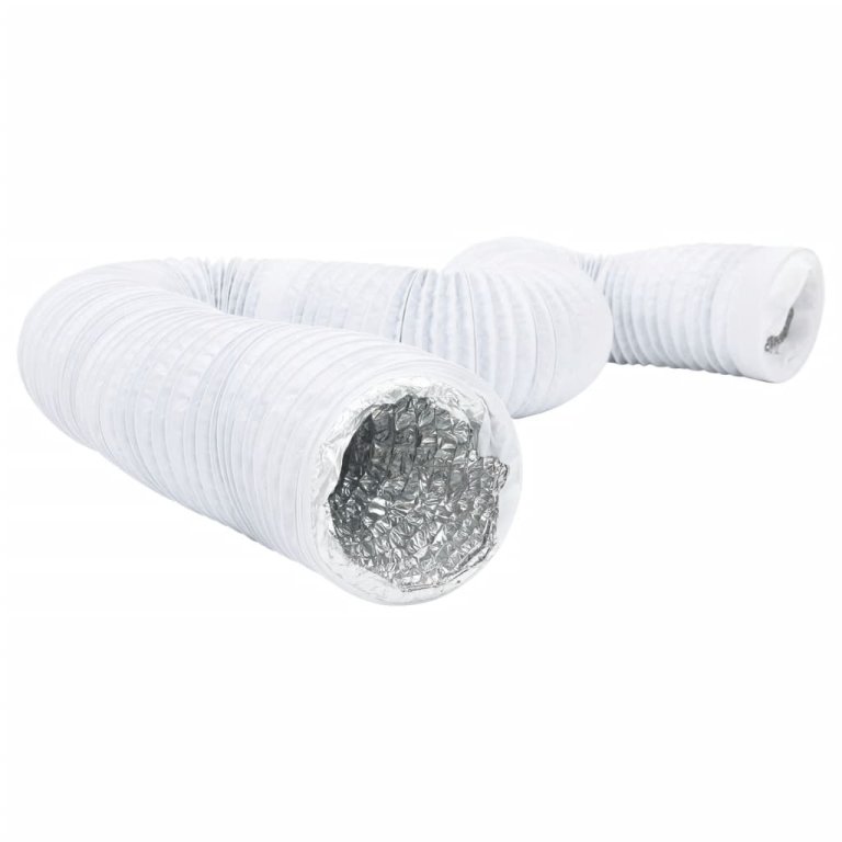 Conductă de ventilație, 6 m, Ø10 cm, aluminiu și PVC