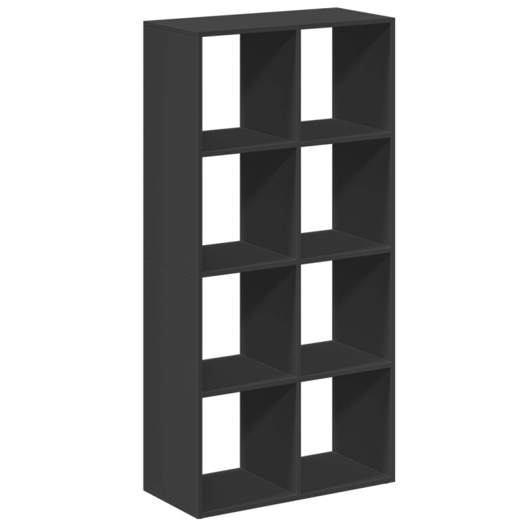 Bibliotecă/separator cameră negru 69,5x29x137,5 cm lemn