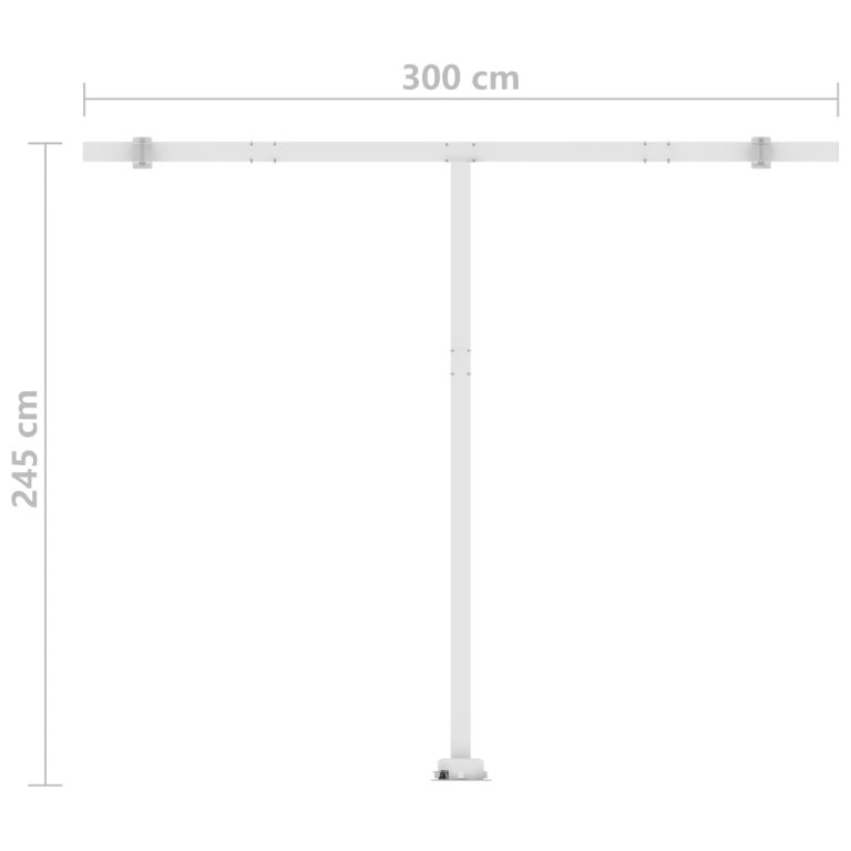 Copertină autonomă retractabilă automat, oranj&maro 350x250 cm