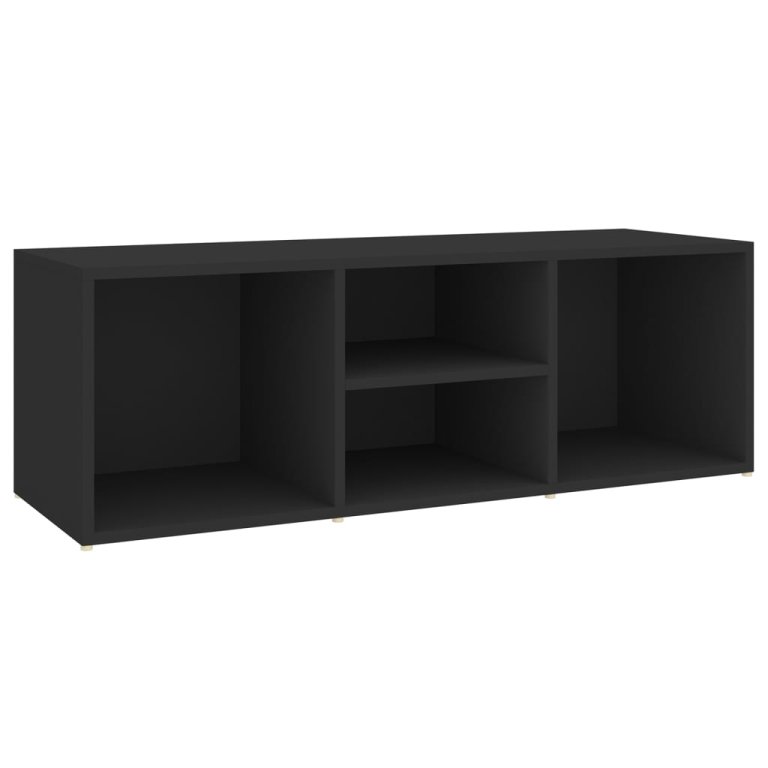 Banca depozitare pentru pantofi, negru, 105x35x35 cm, lemn