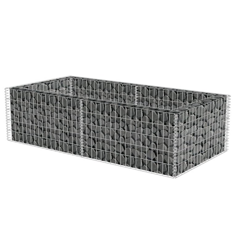 Jardinieră gabion, 180 x 90 x 50 cm, oțel galvanizat