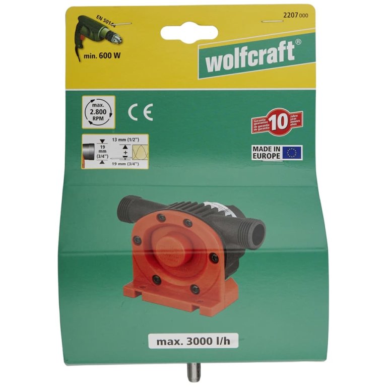 wolfcraft Pompă cu foraj 3000 l/h S=8 mm 2207000