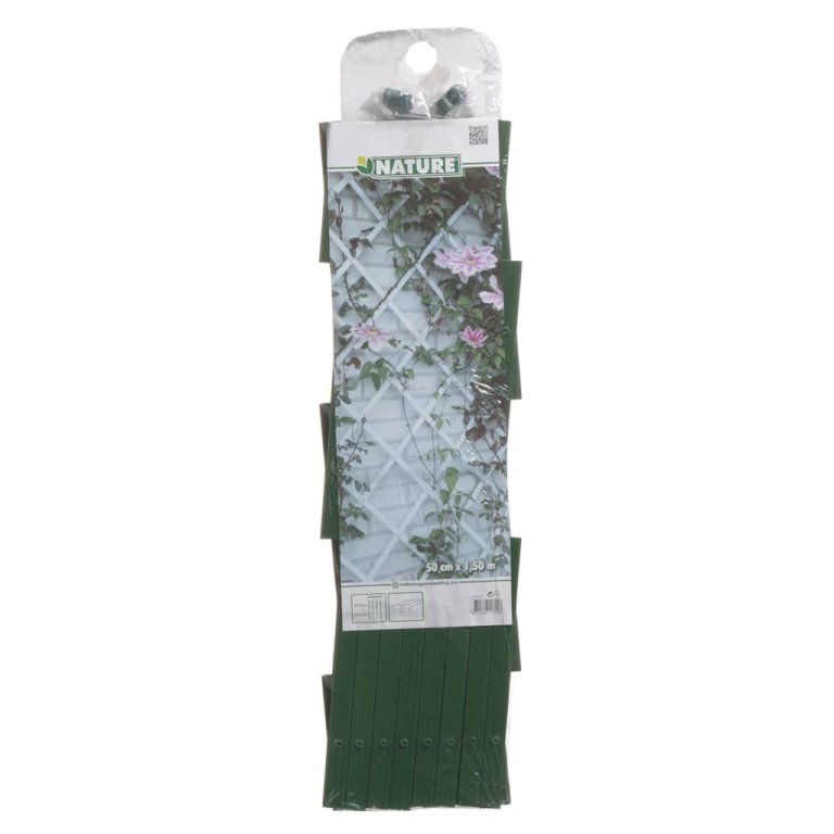 Nature Gard de grădină tip Trellis, 50 x 150 cm PVC, verde, 6040702