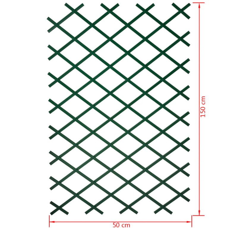 Nature Gard de grădină tip Trellis, 50 x 150 cm PVC, verde, 6040702