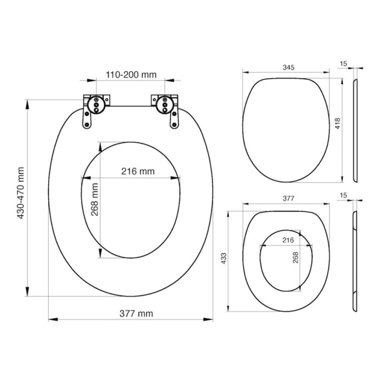 Tiger Capac WC cu închidere silențioasă Scaffold, maro, MDF 252022546