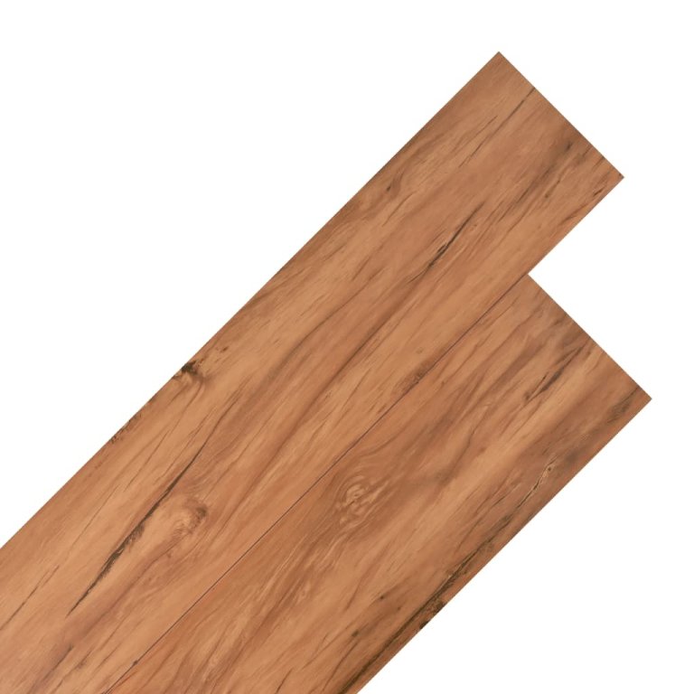 Plăci de pardoseală, ulm natural, 5,26 m², 2 mm, PVC